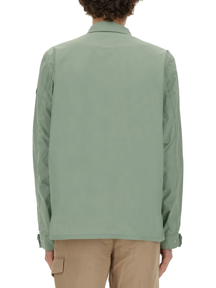 Zip-Up Long-Sleeved Shirt Jacket