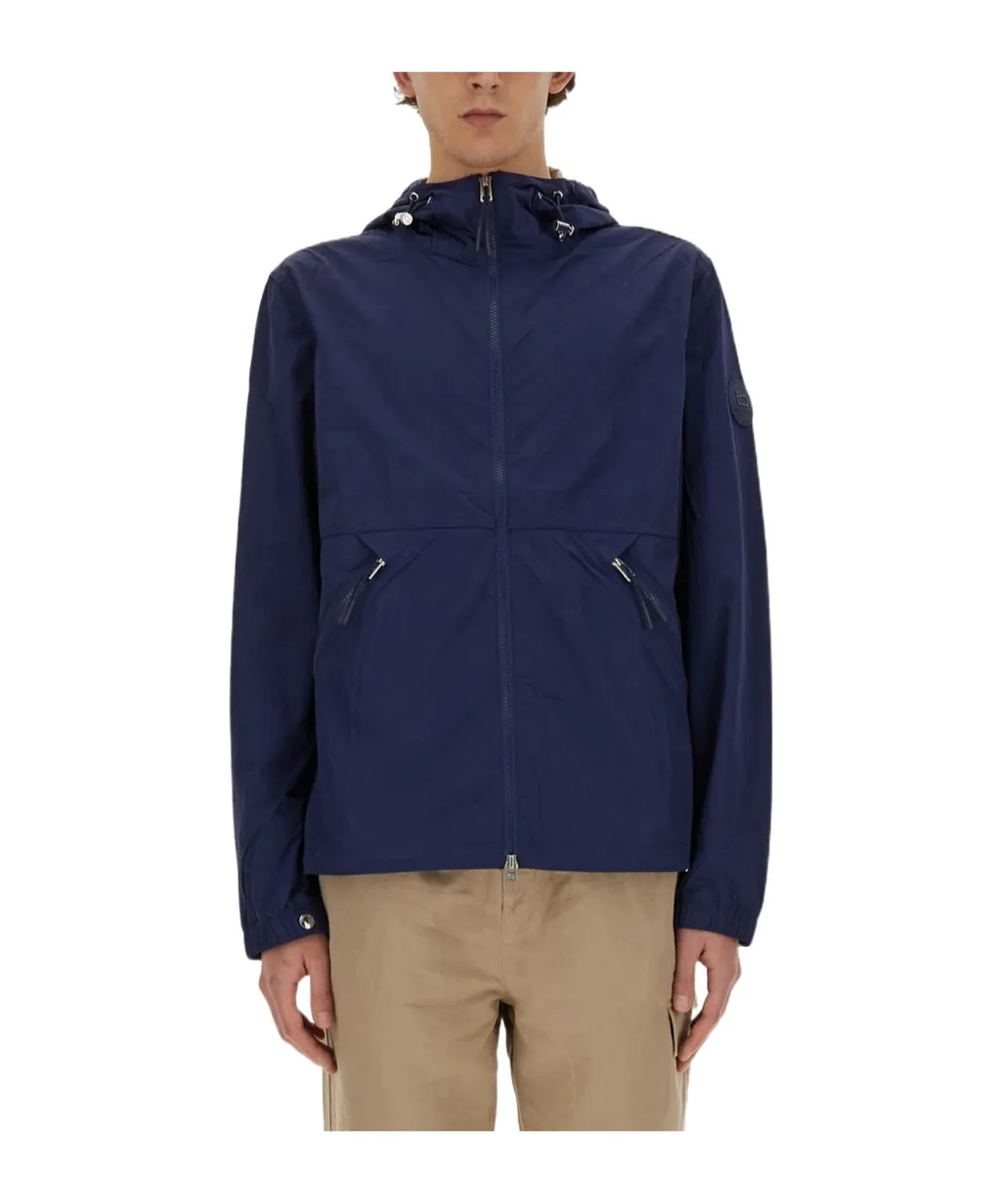 Zip-Up Crinkle Windbreaker