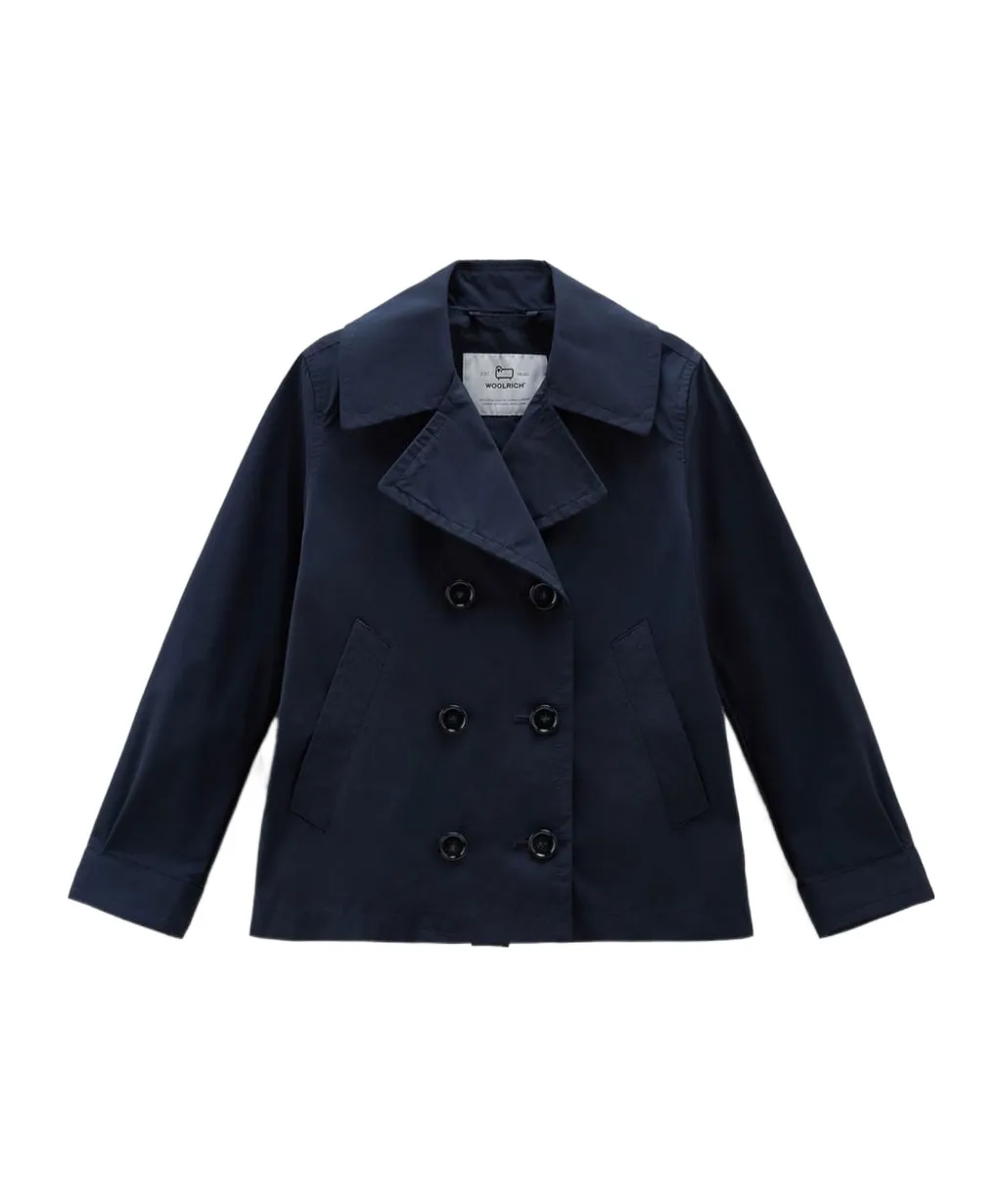 Summer Double-Breasted Long-Sleeved Peacoat