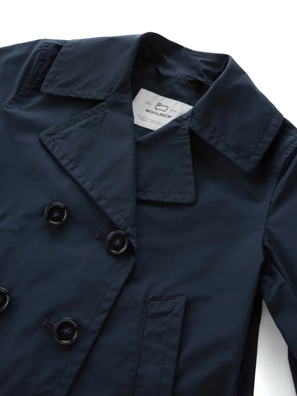 Summer Double-Breasted Long-Sleeved Peacoat