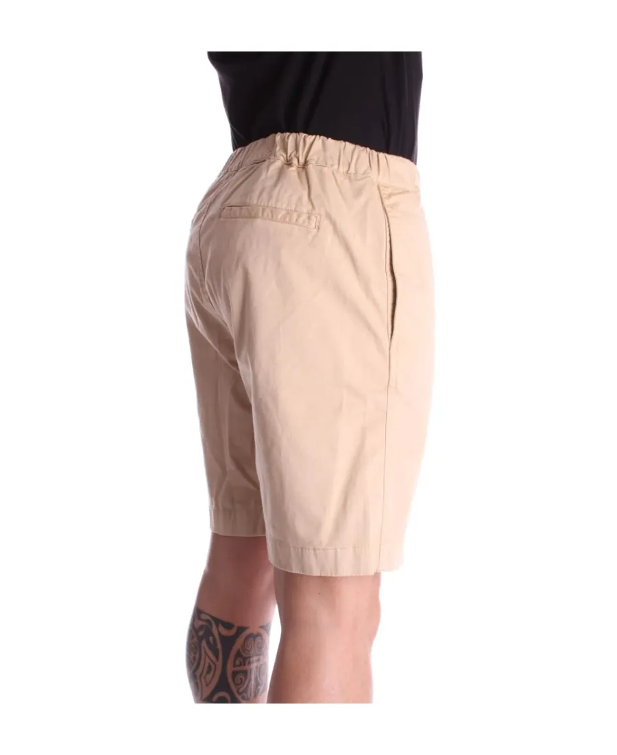 Belted-Waist Bermuda Shorts