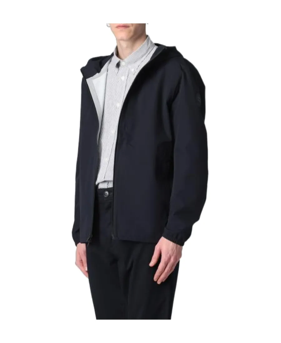 Logo-Patch Zi-Up Hooded Jacket