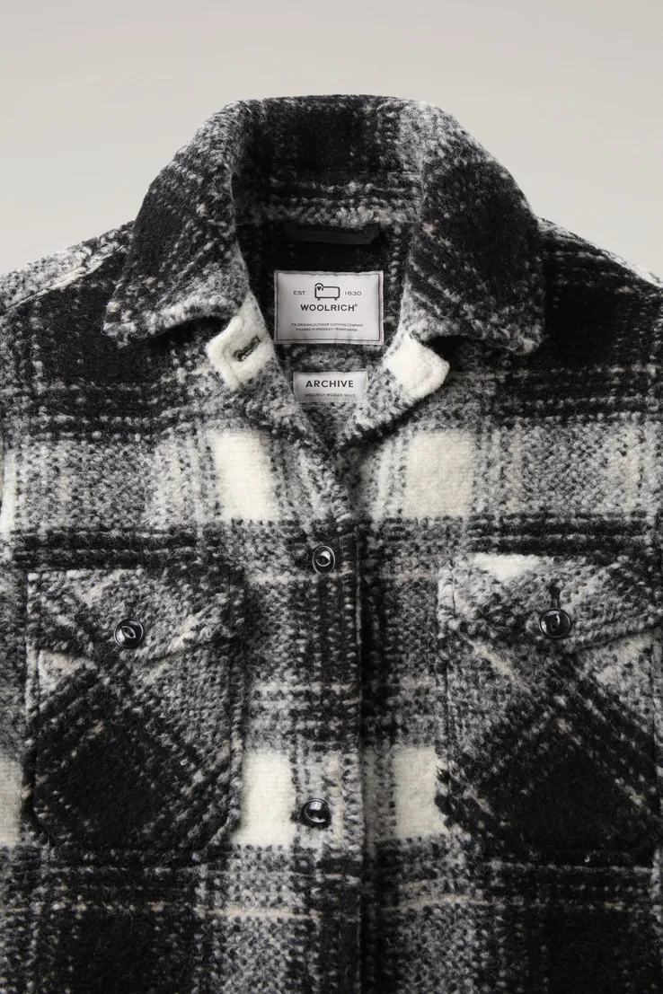 Belted-Waist Checkered Coat