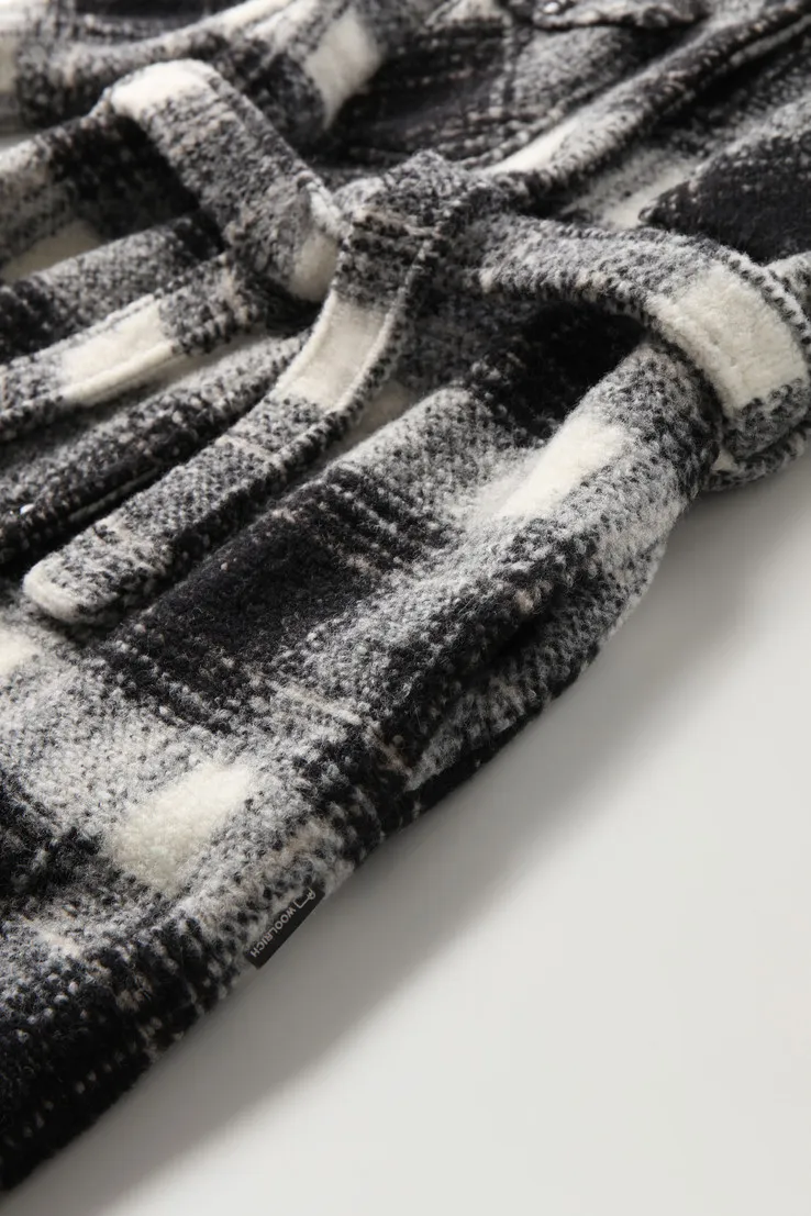 Belted-Waist Checkered Coat