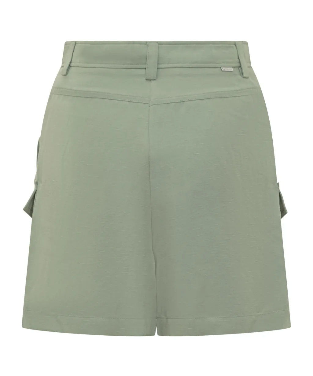 Button Detailed Cargo Shorts