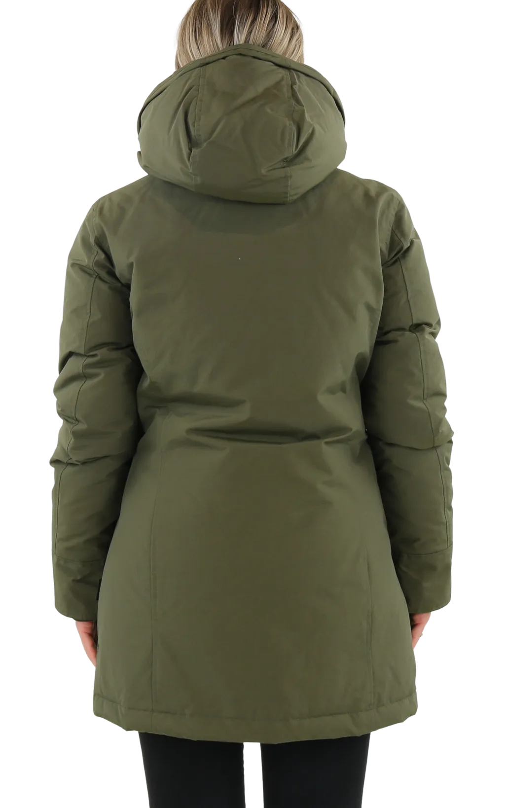 Button-Up Hooded Long Coat