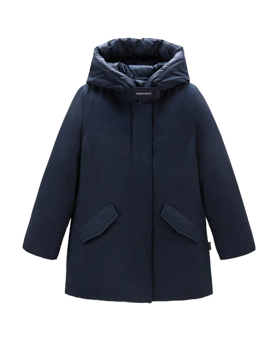 Teen Hooded Feather-Down Padded Coat