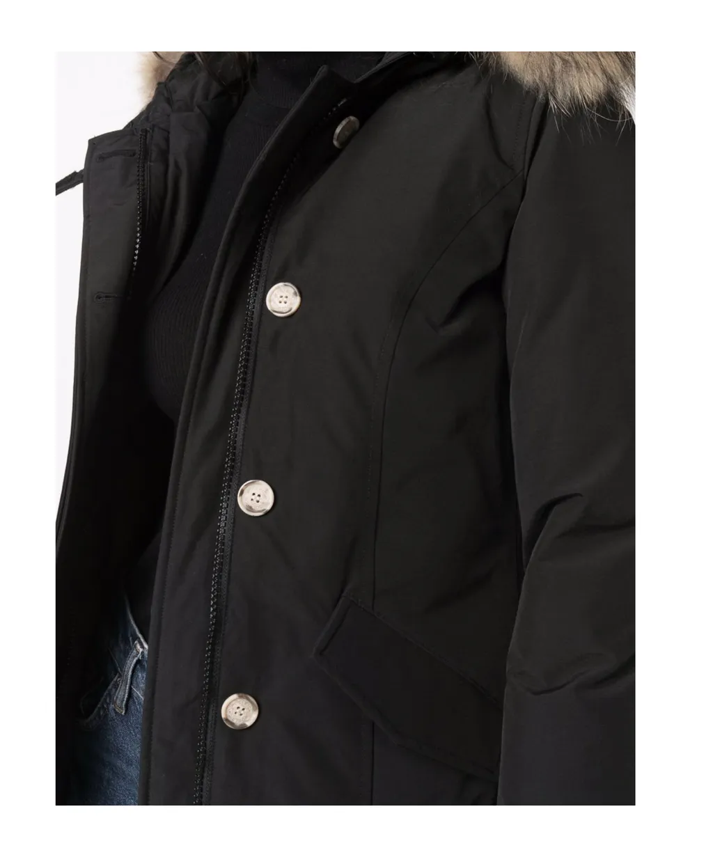 Fur-Trimmed Hooded Parka