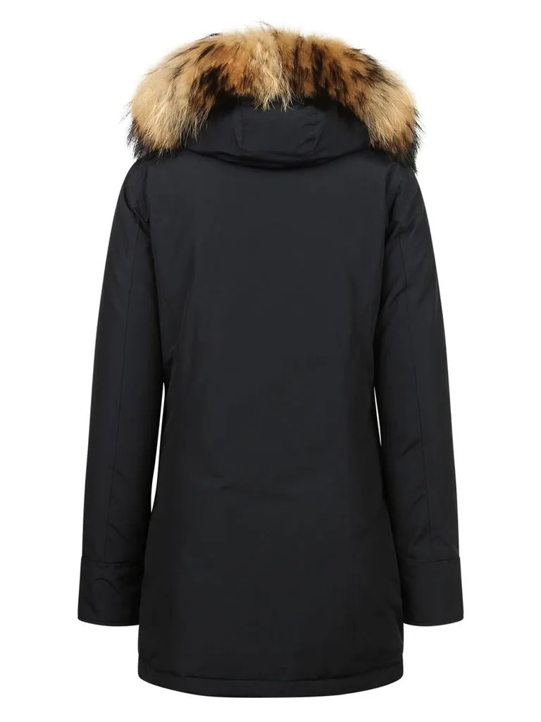 Fur-Trimmed Hooded Parka