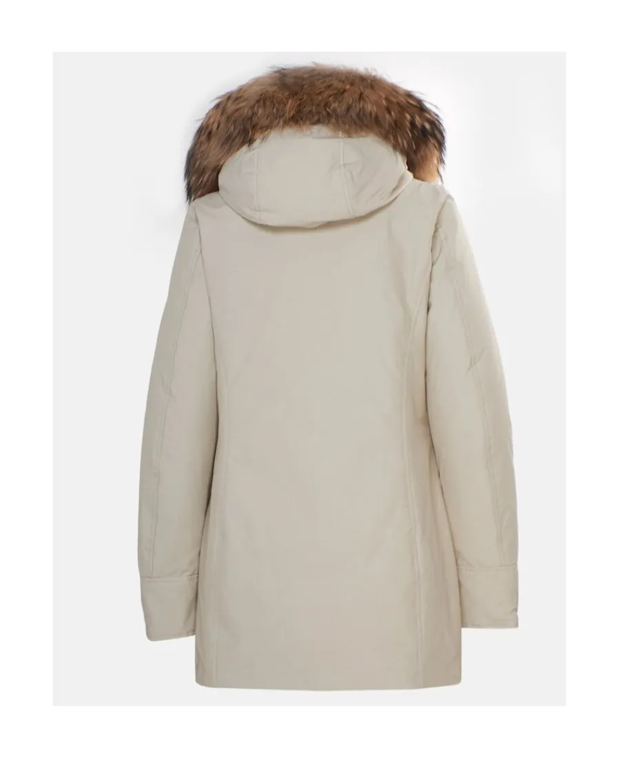 Hooded Fur Trimmed Coat