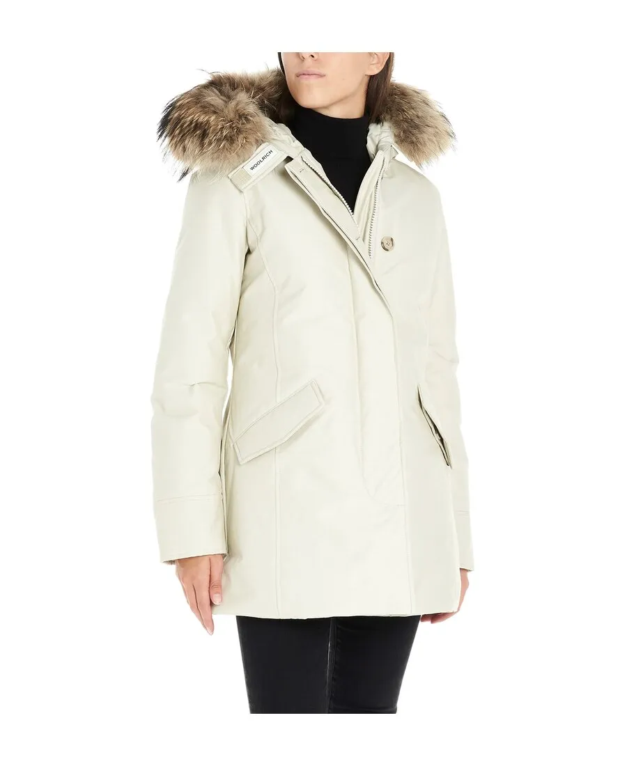 Hooded Fur Trimmed Coat