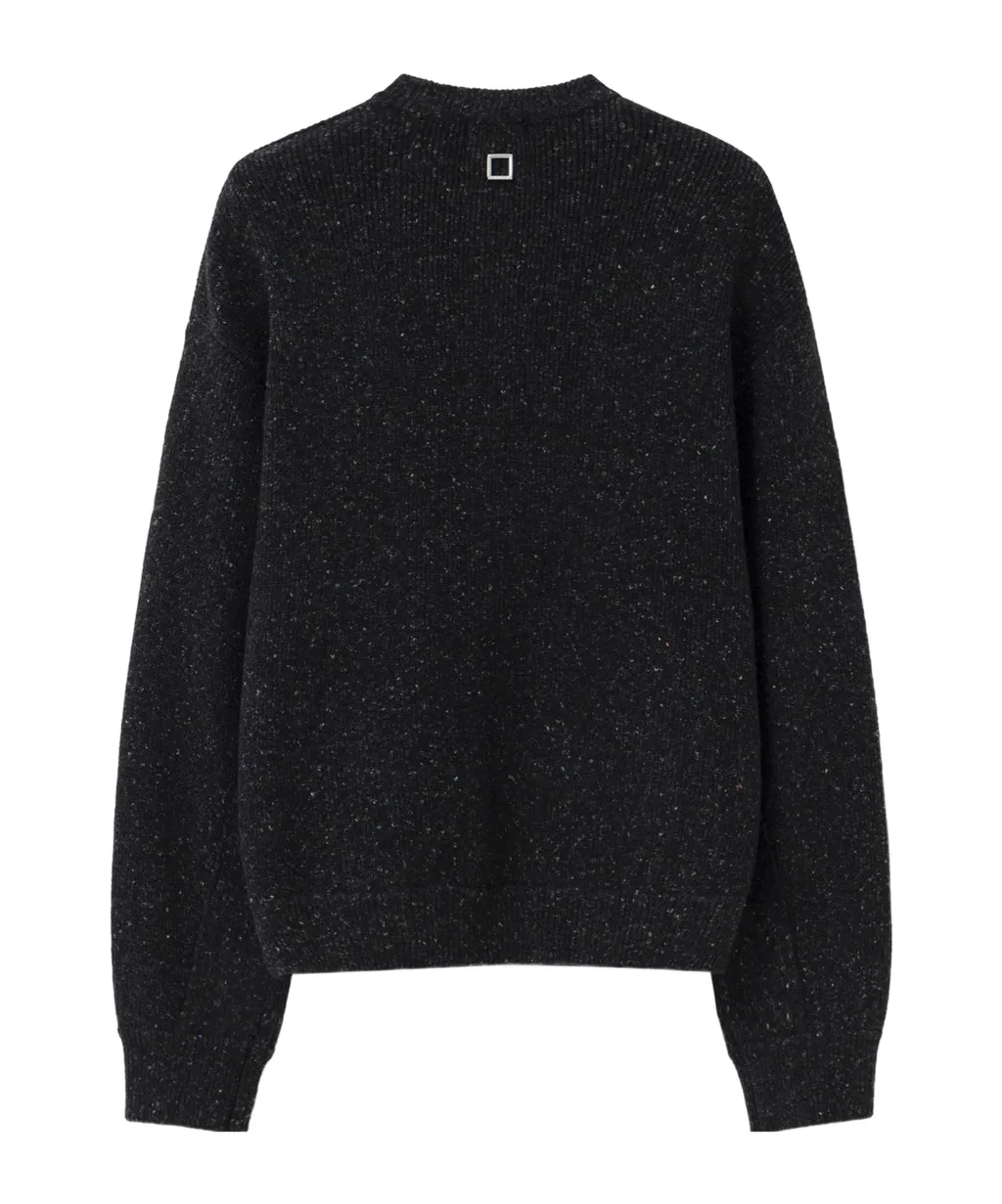 Logo Crewneck Cardigan