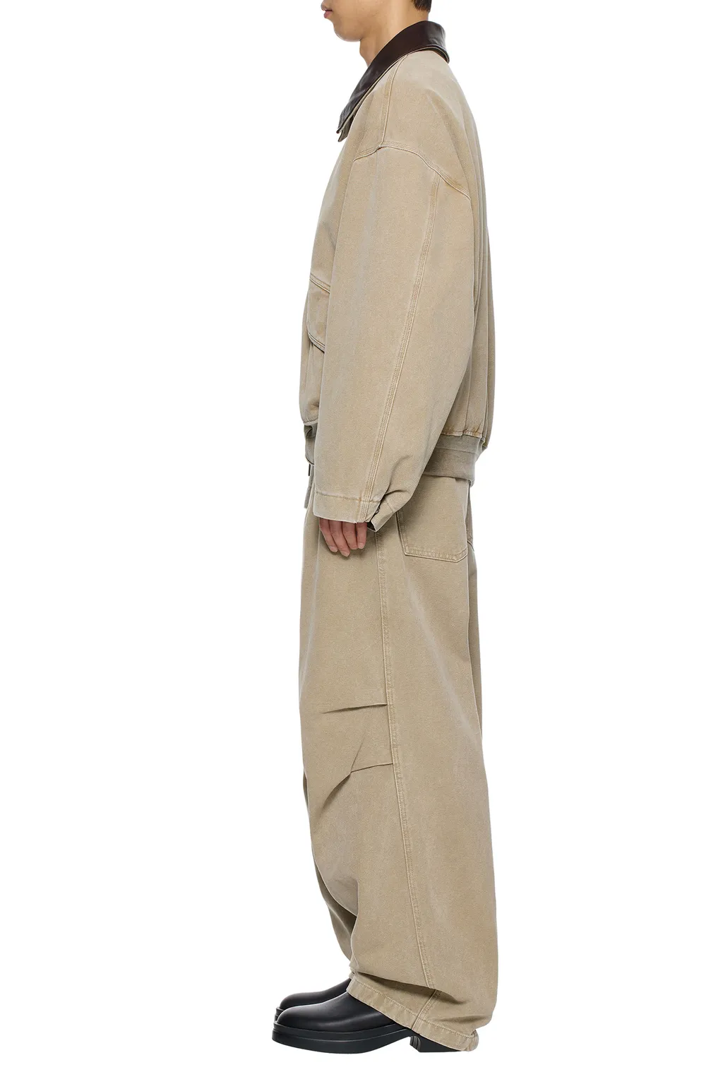 Contrast Collar Jacket