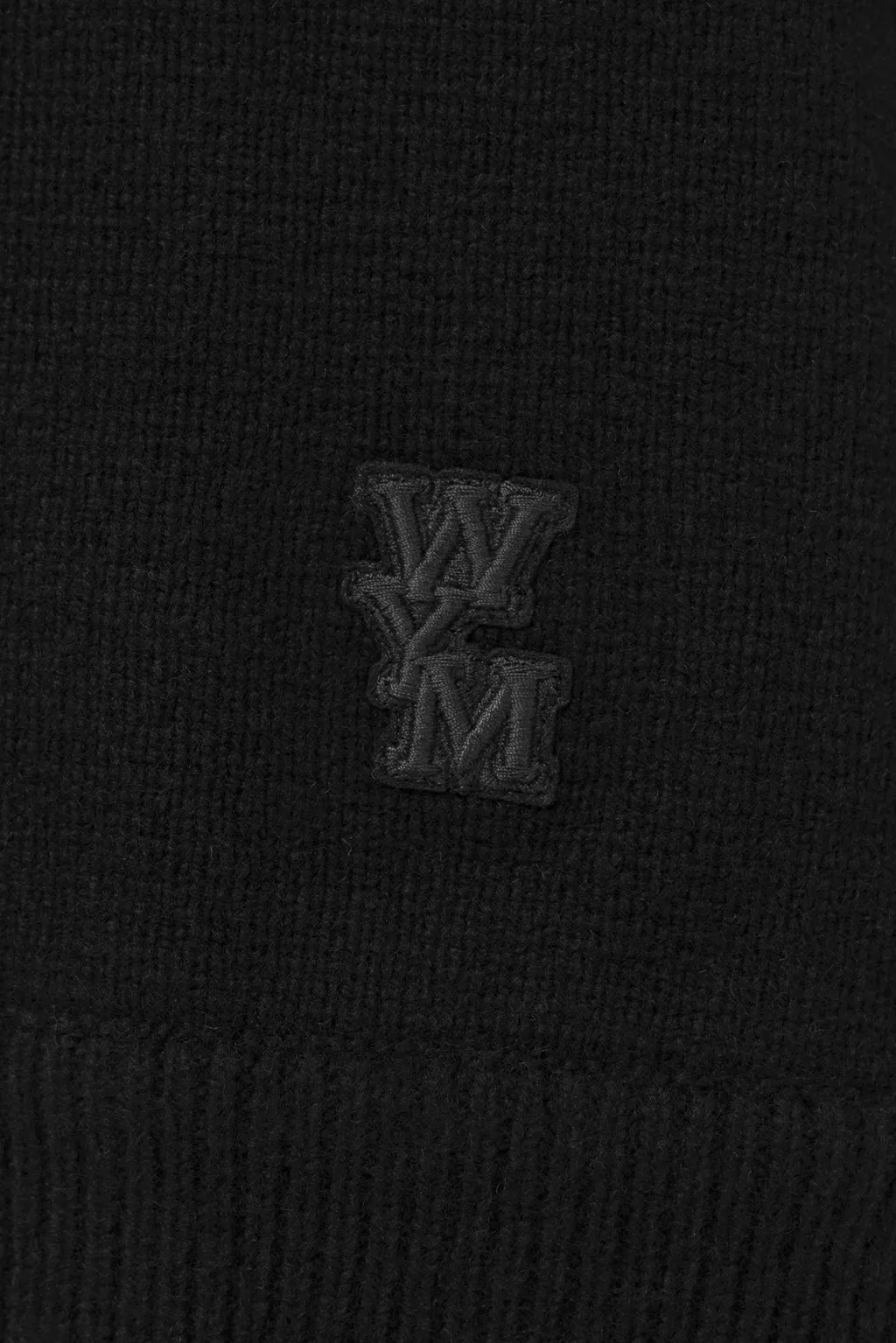 Logo Patch Crewneck Cardigan
