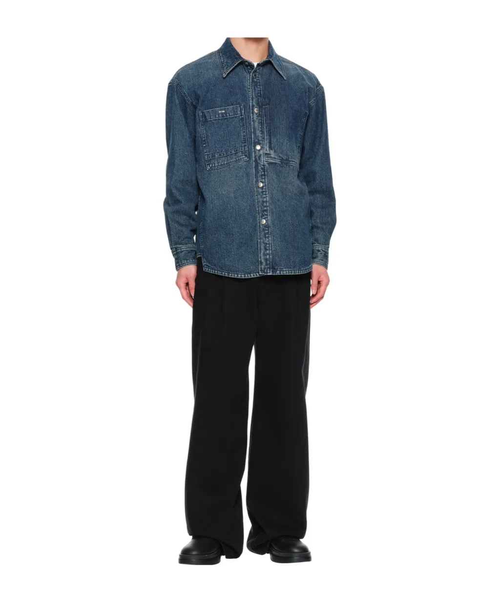 Denim Shirt With Back Logo