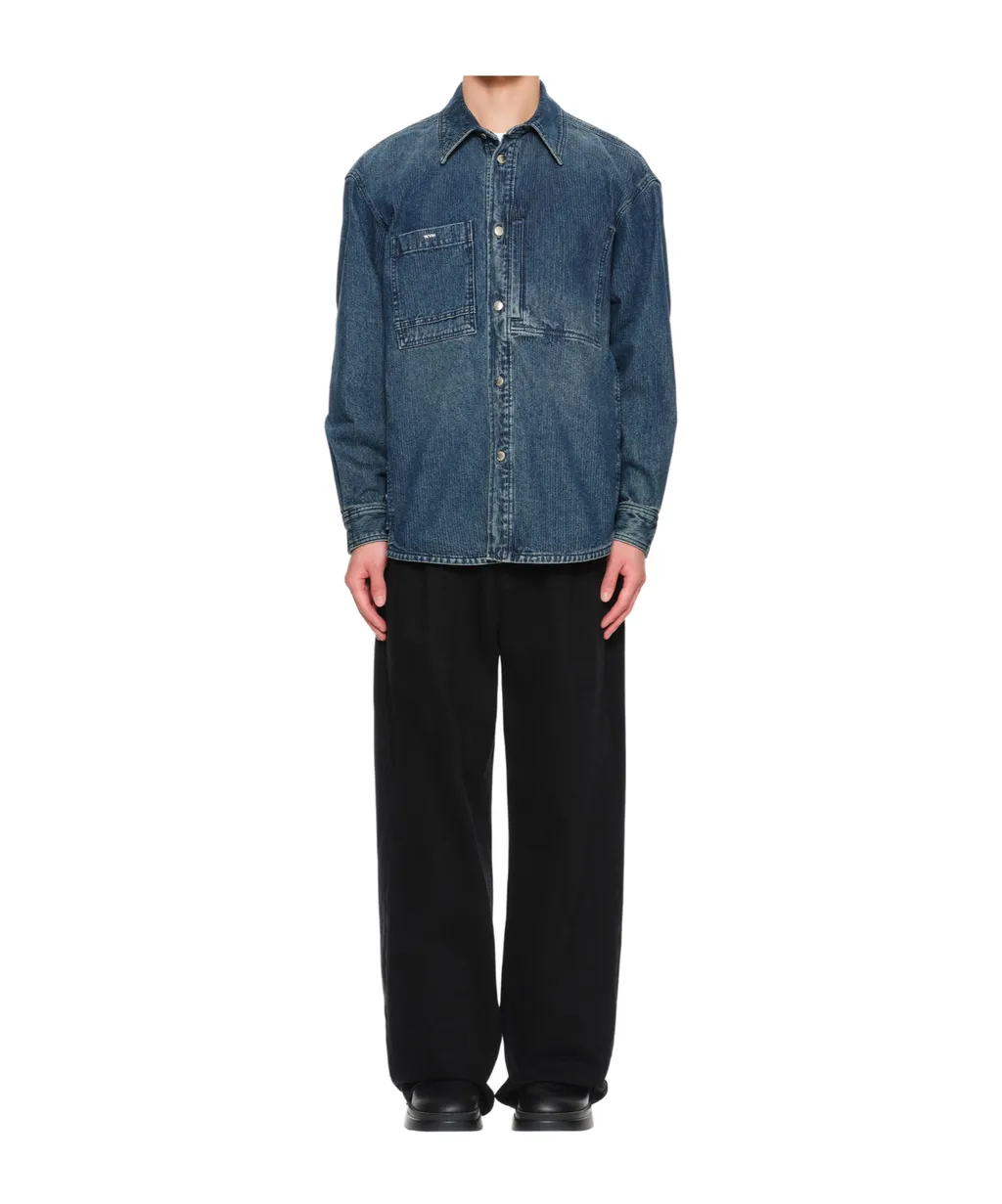 Denim Shirt With Back Logo