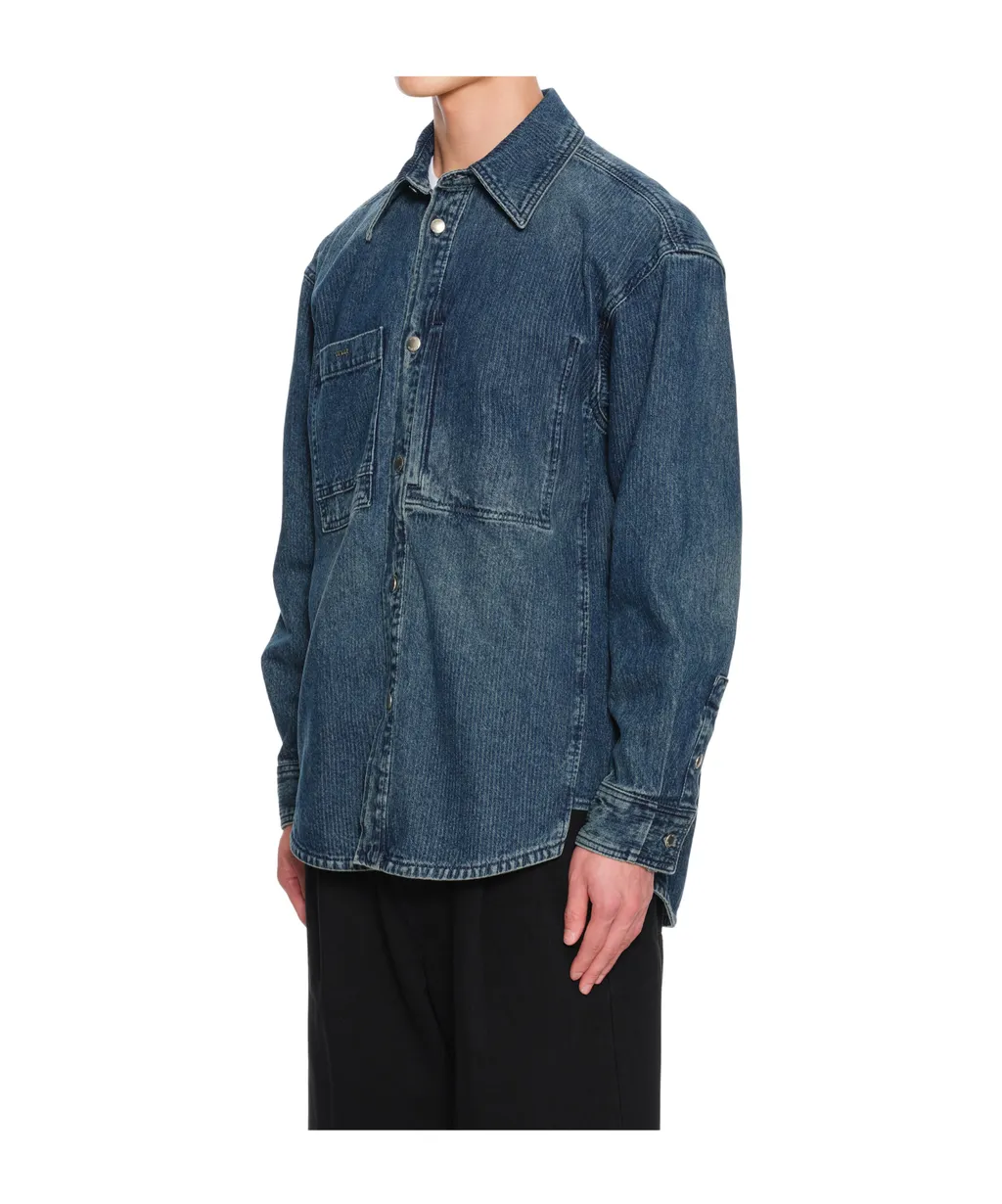 Denim Shirt With Back Logo
