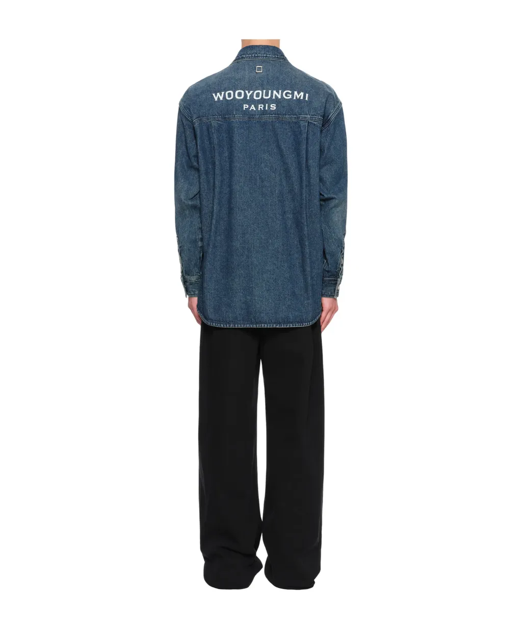 Denim Shirt With Back Logo
