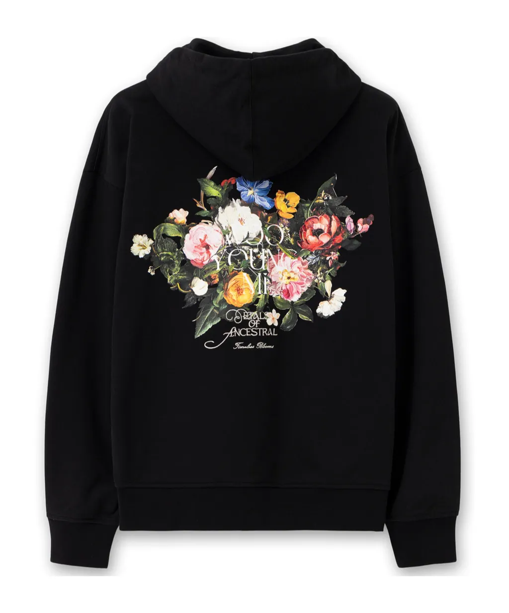 Floral Motif Hoodie
