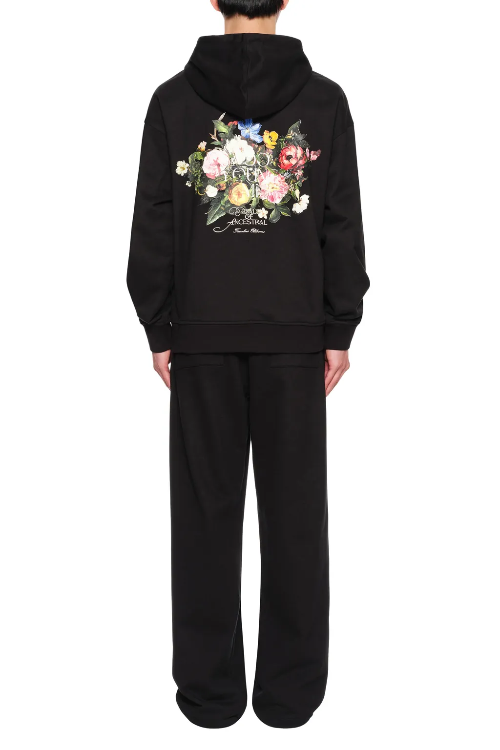 Floral Motif Hoodie