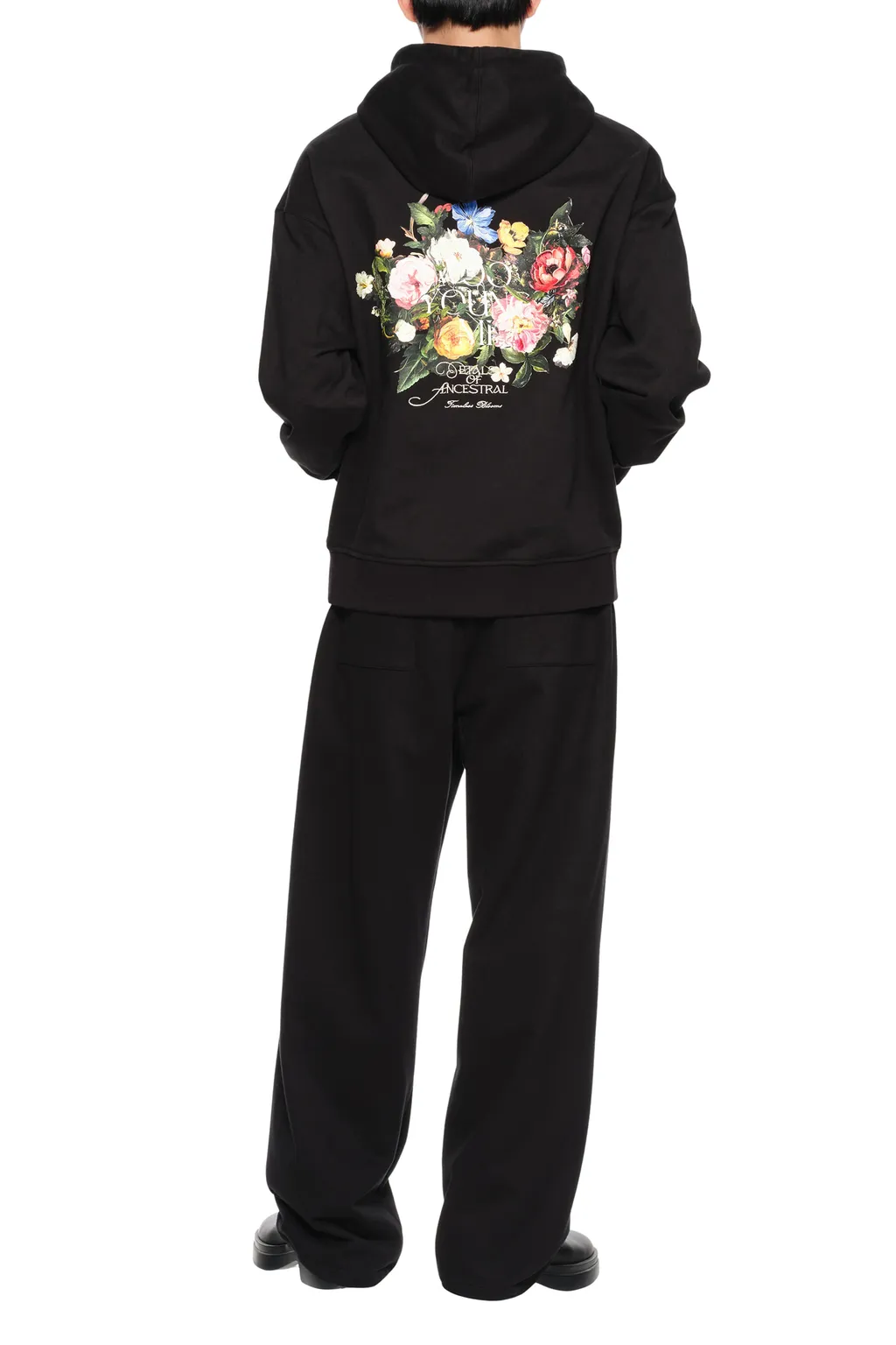 Floral Motif Hoodie