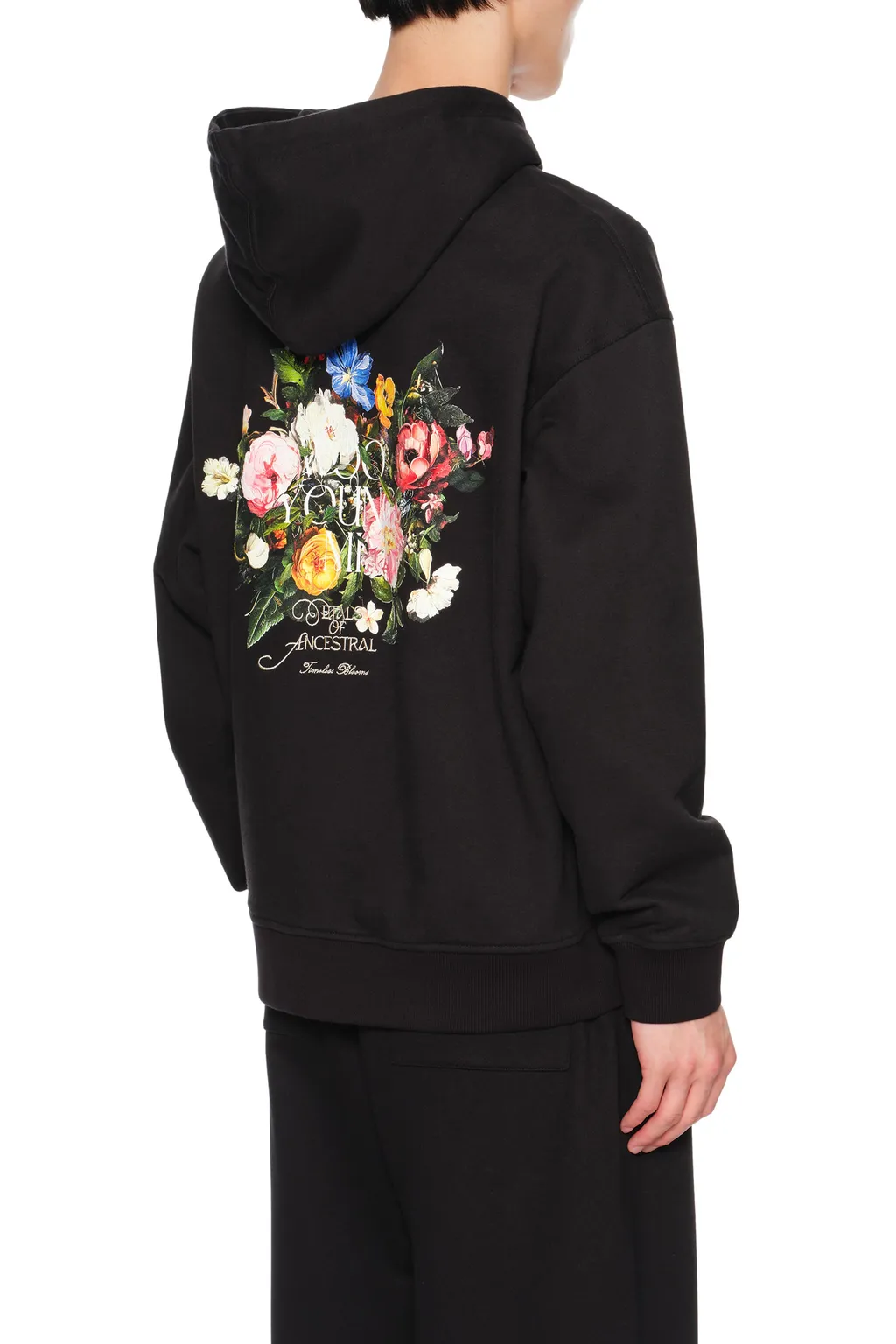 Floral Motif Hoodie