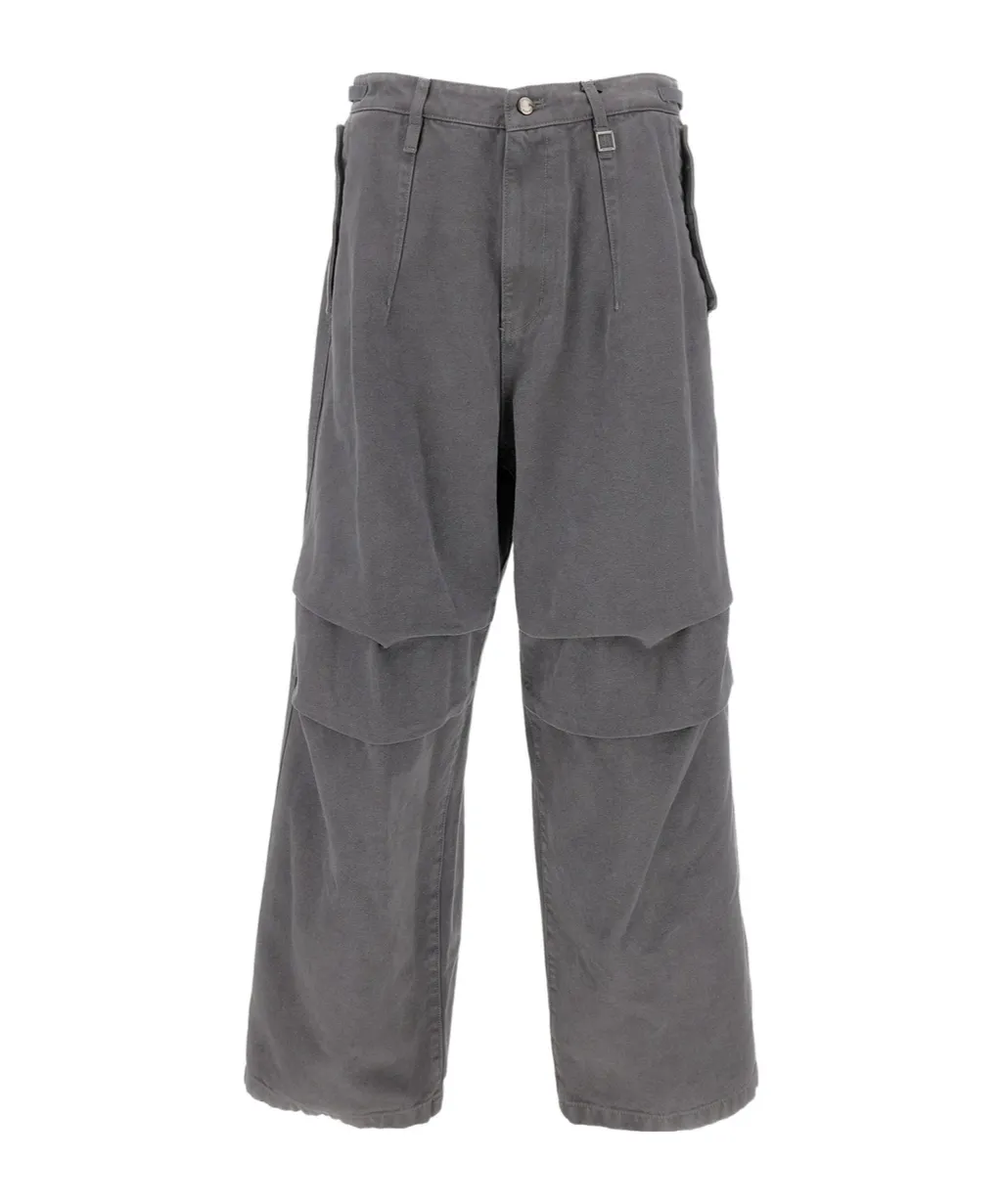 Belted Straight-Leg Pants