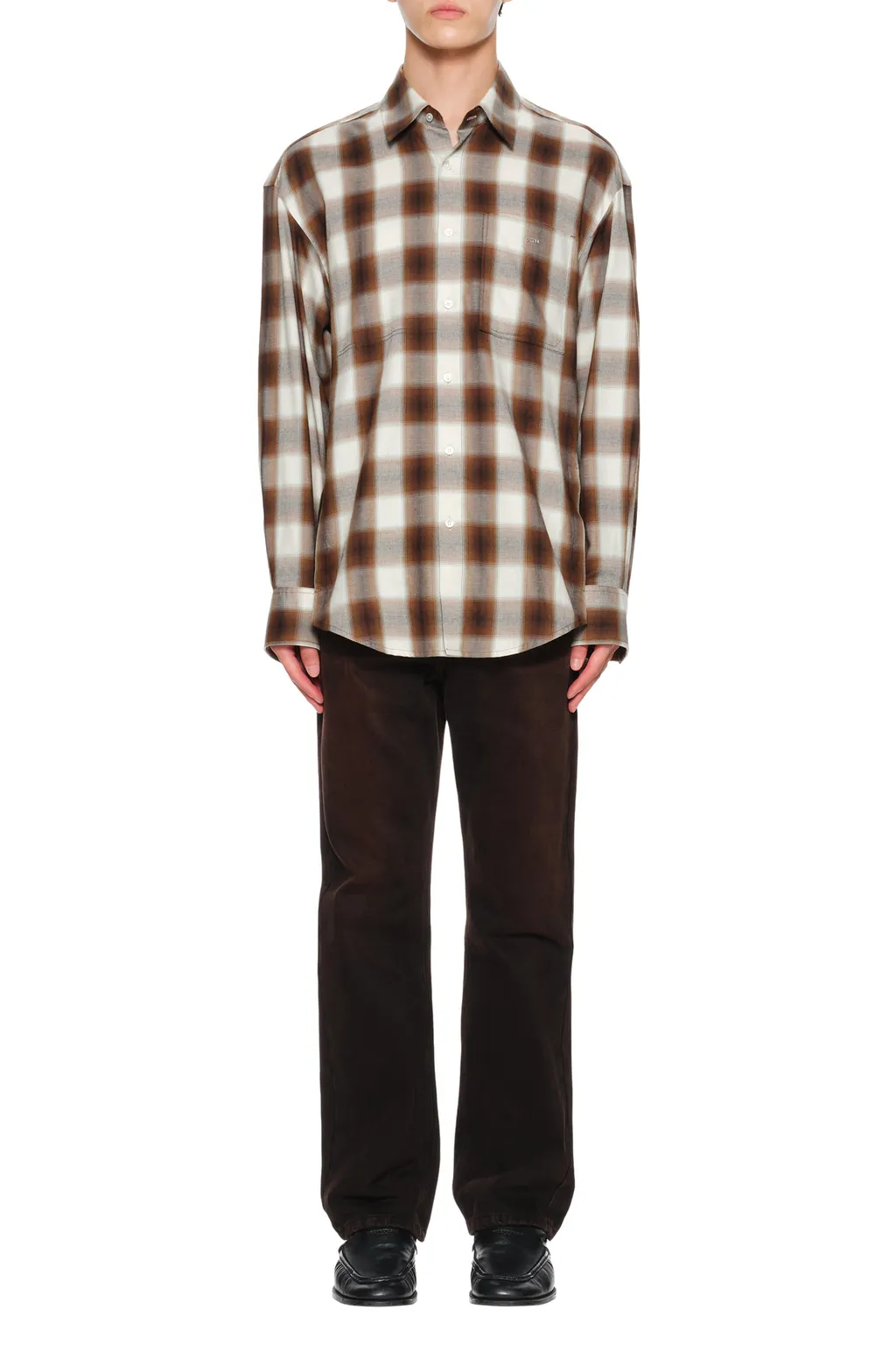 Check Logo Patch Shirt