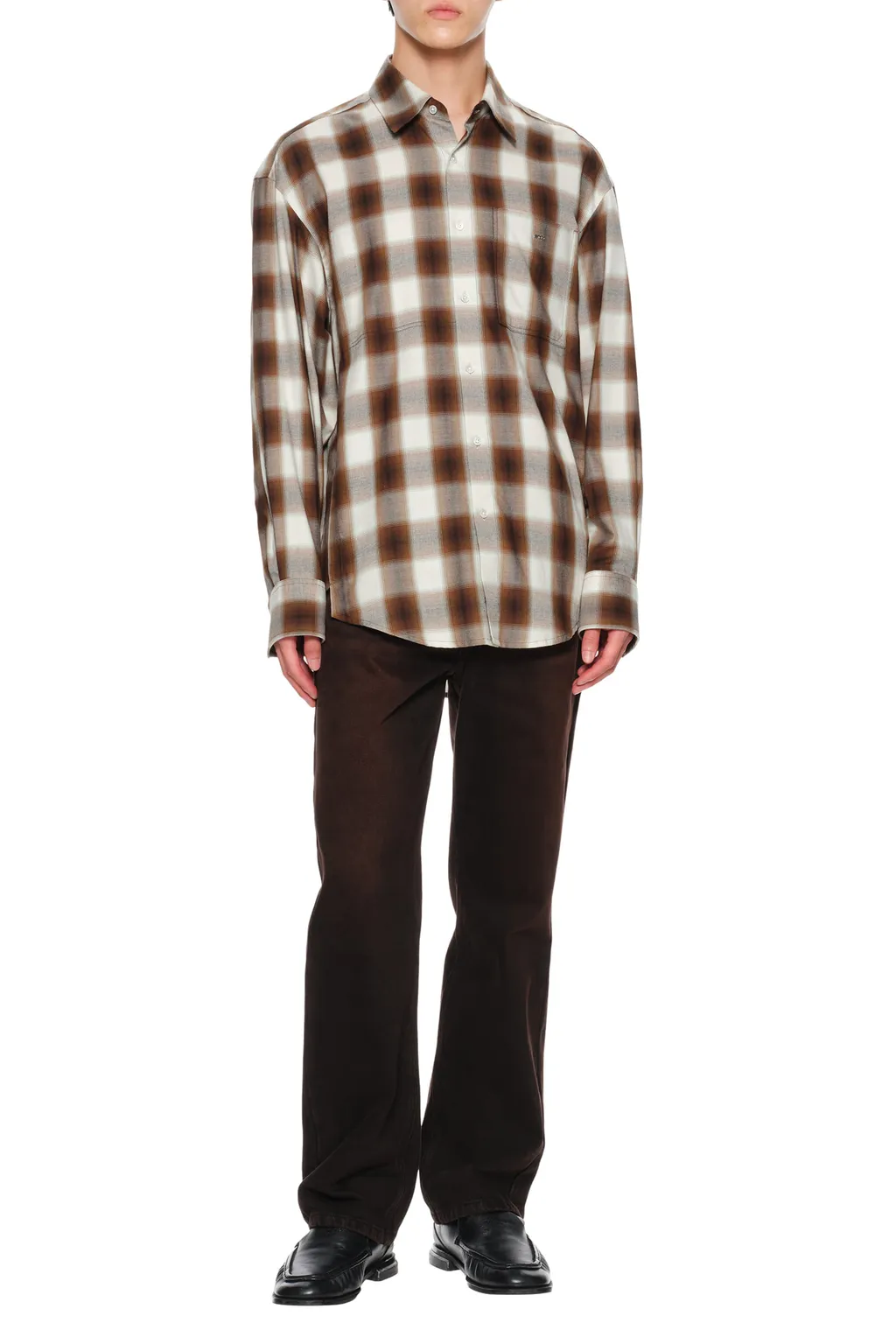 Check Logo Patch Shirt