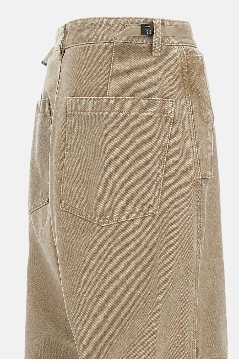 Belted Straight-Leg Pants