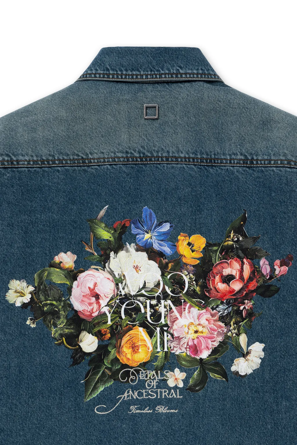 Floral Embroidered Denim Shirt
