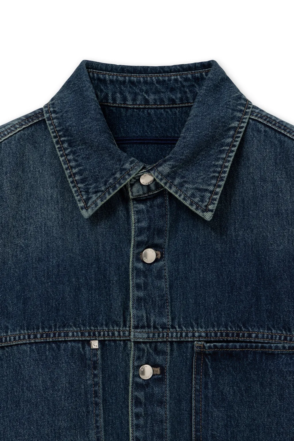 Logo-Plaque Denim Shirt
