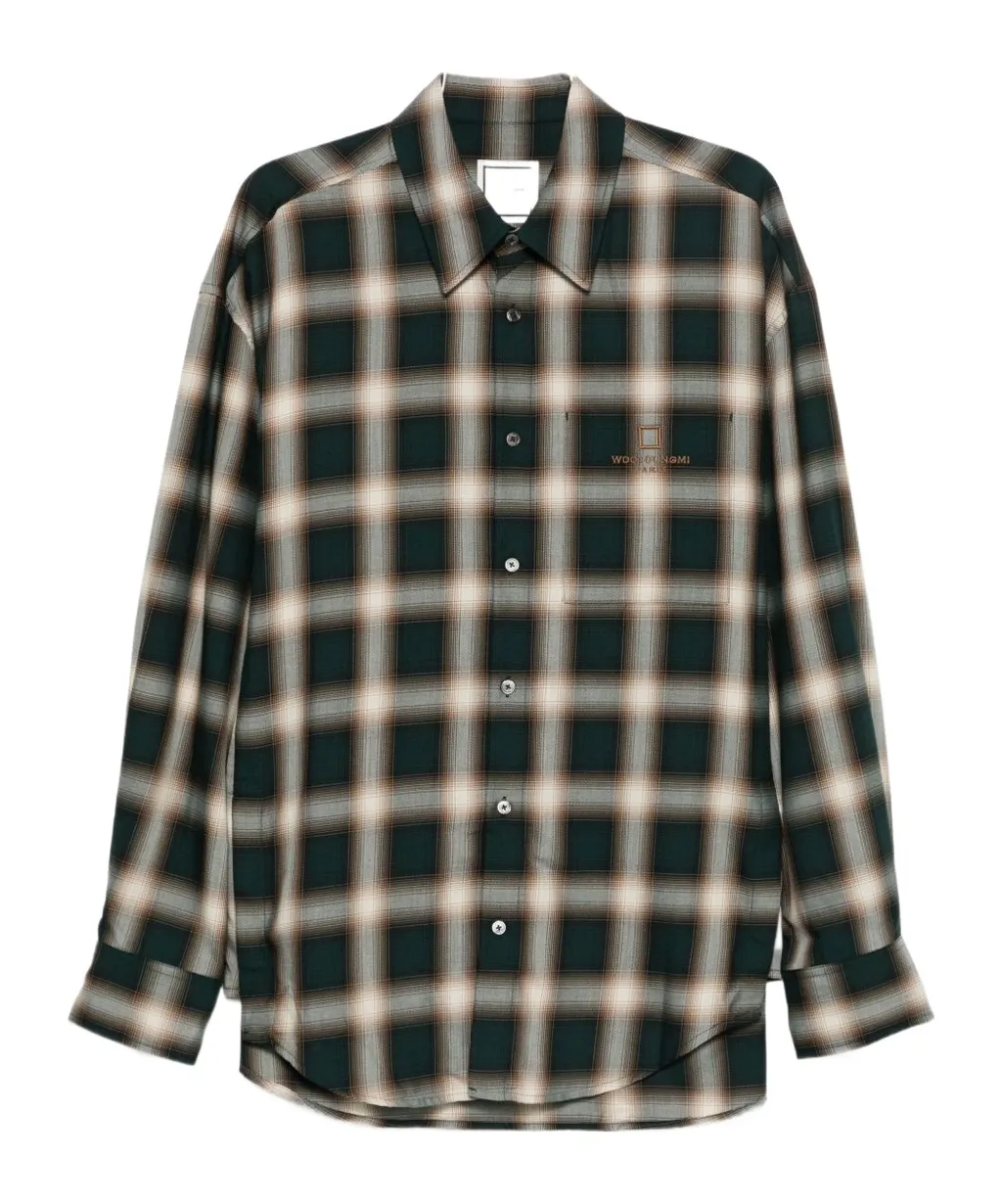 Plaid Long-Sleeved Shirt