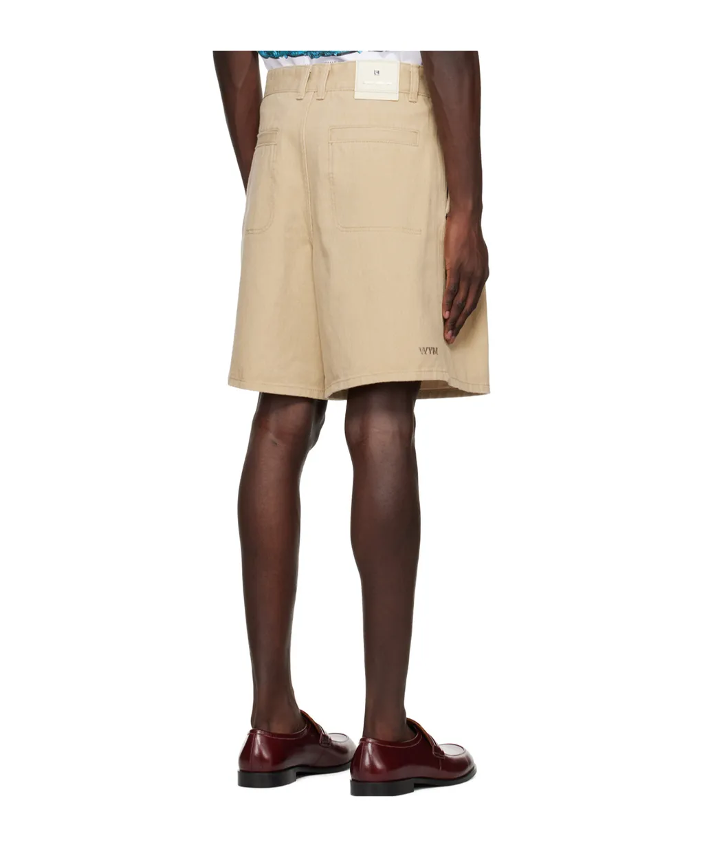Logo Pleated Shorts