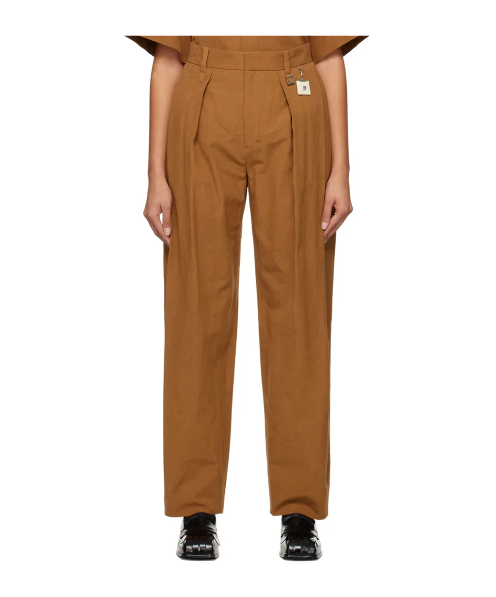 Pleated Track Pants