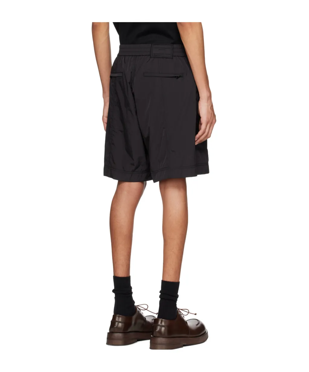 Elastic Taffeta Shorts