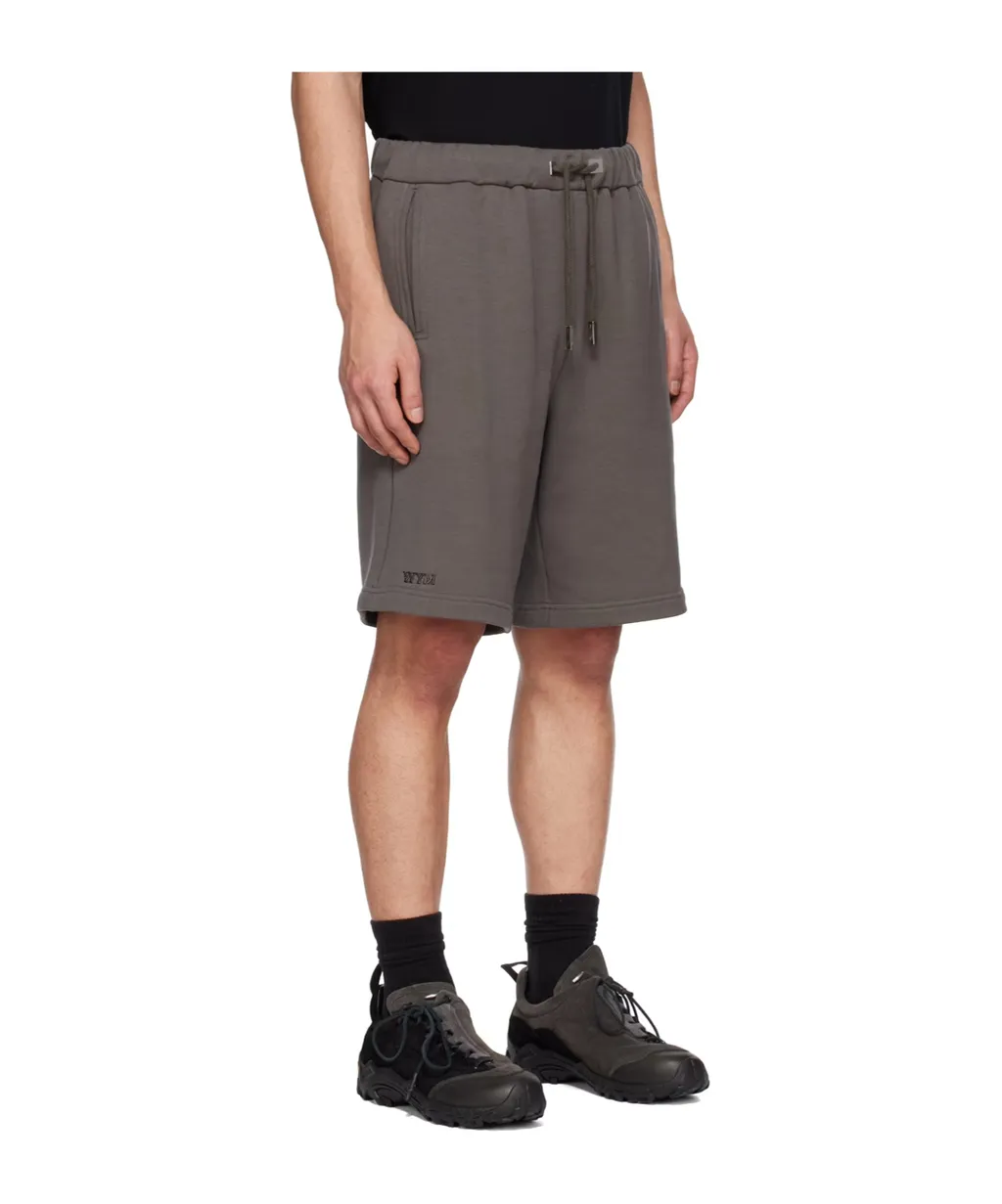 Drawstring Cotton Track Shorts