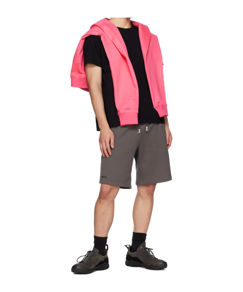 Drawstring Cotton Track Shorts