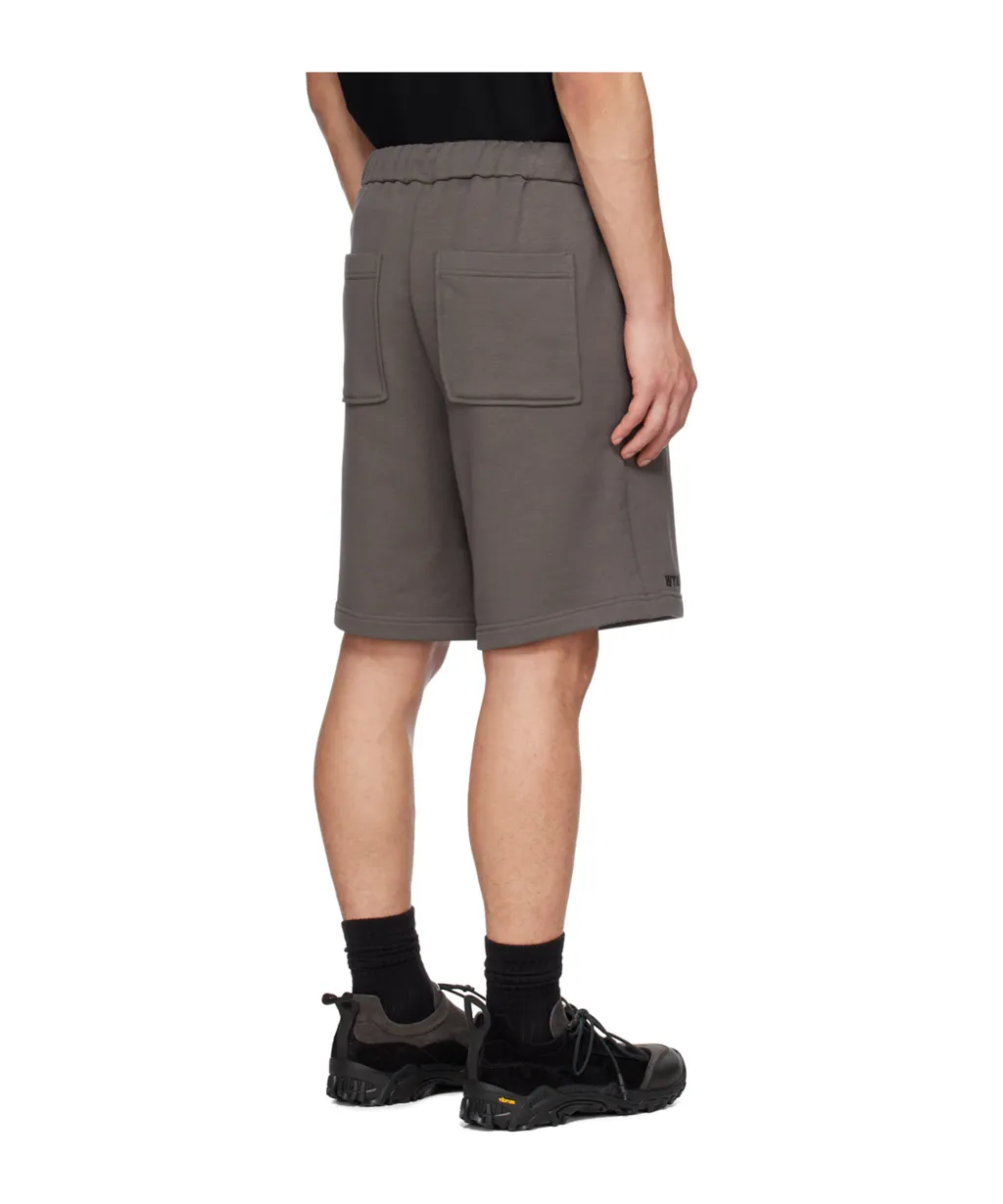 Drawstring Cotton Track Shorts