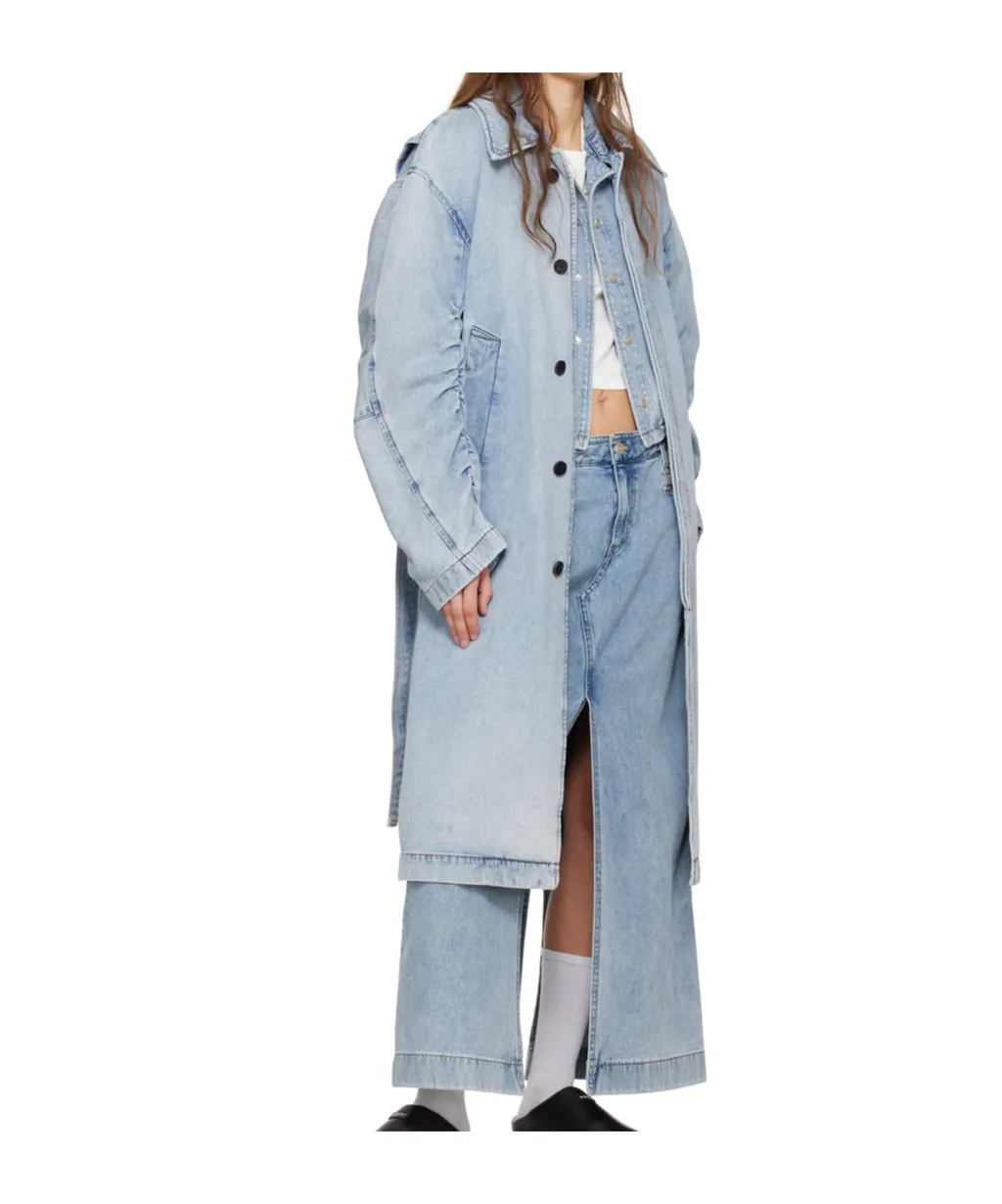 Faded Denim Coat