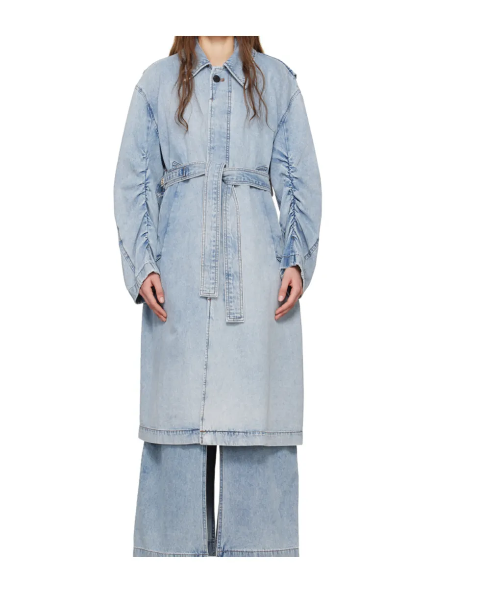 Faded Denim Coat