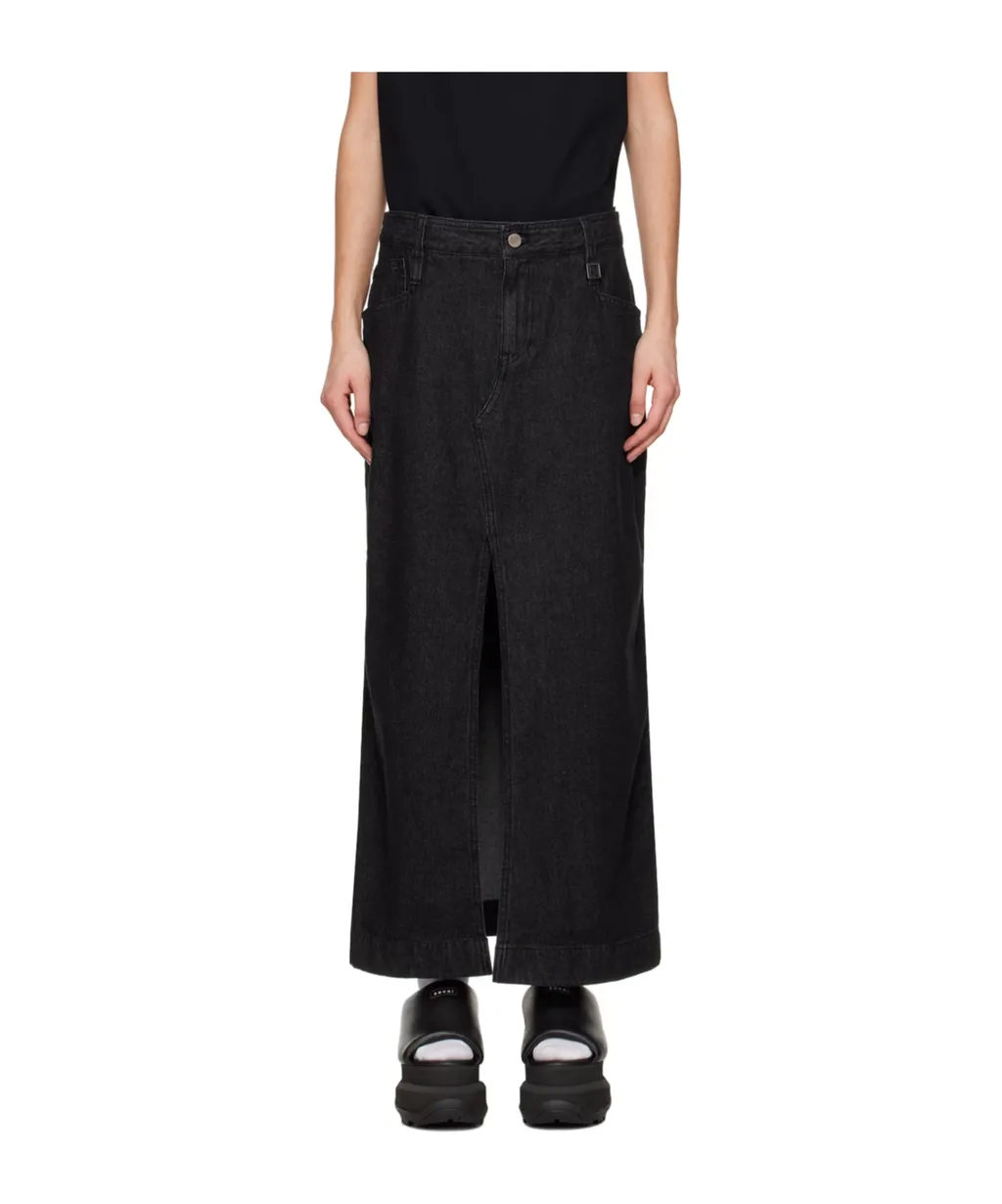 Flared Denim Skirt