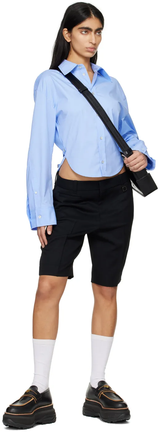 Pleated Zipper Shorts