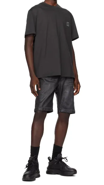 Faded Denim Shorts