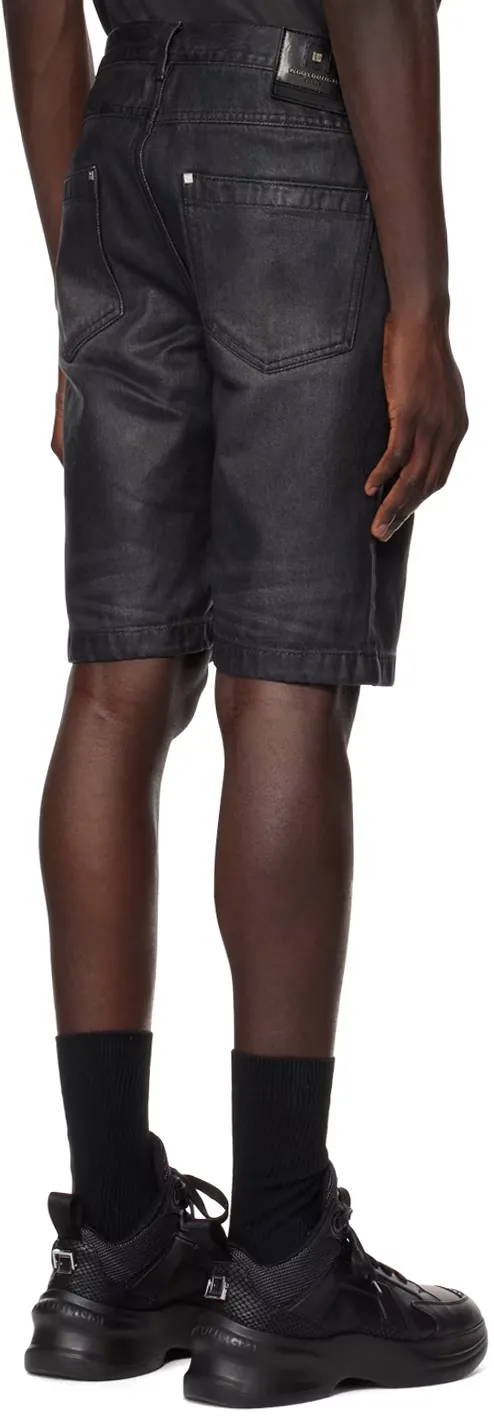 Faded Denim Shorts