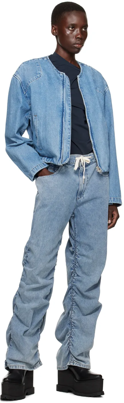 Tie-Dye Denim Trousers