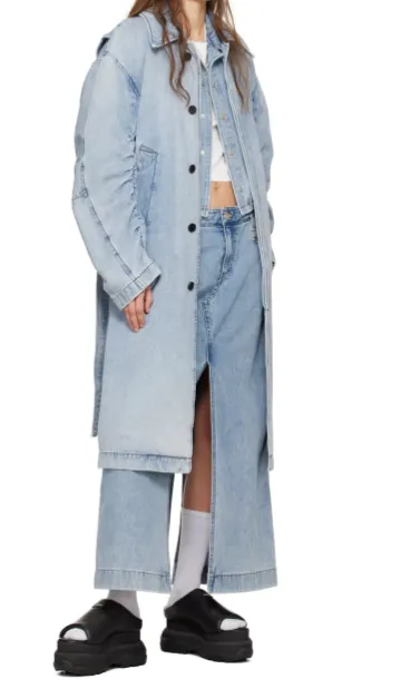 Non-Elastic Denim Skirt