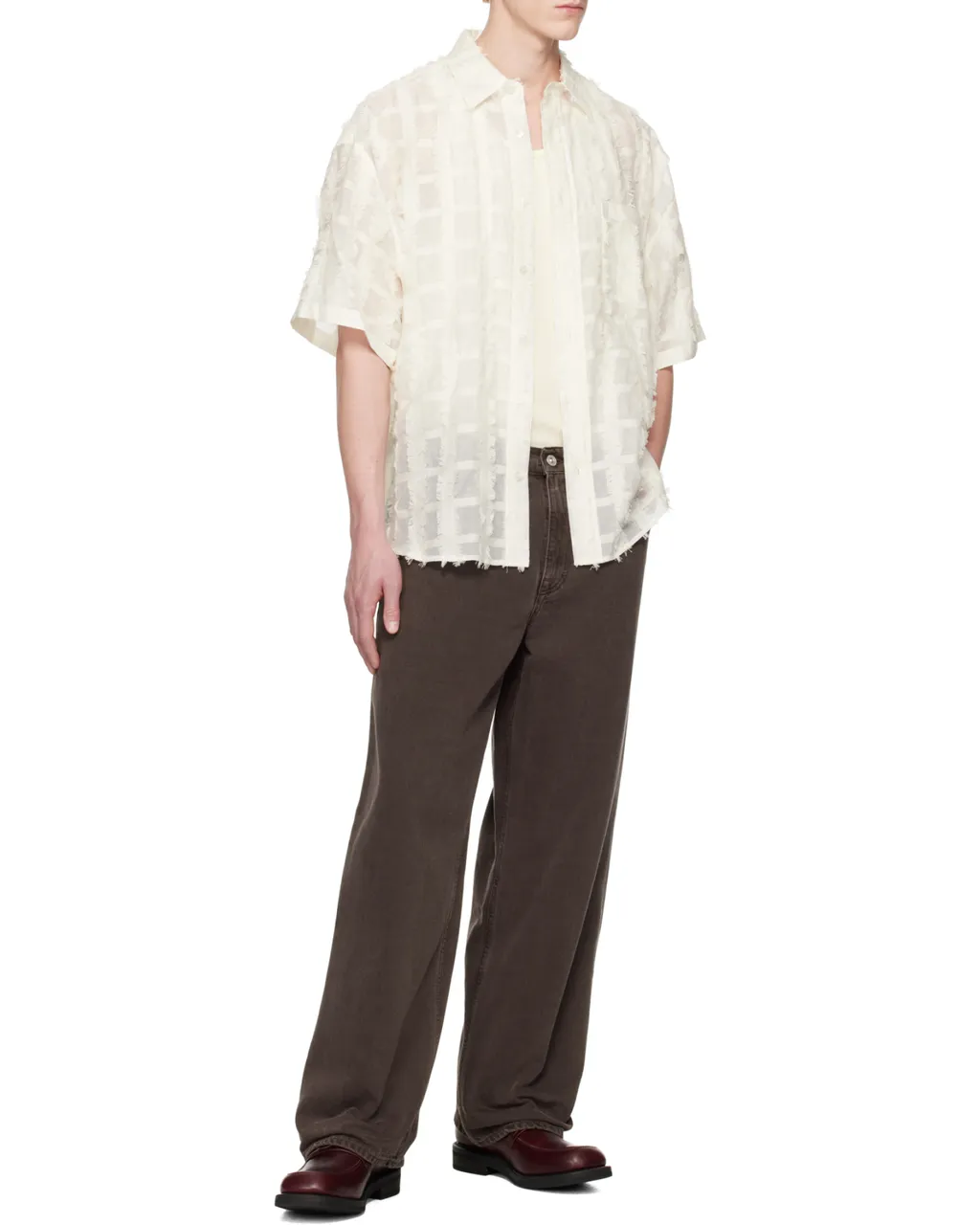 Lapel Short-Sleeved Shirt