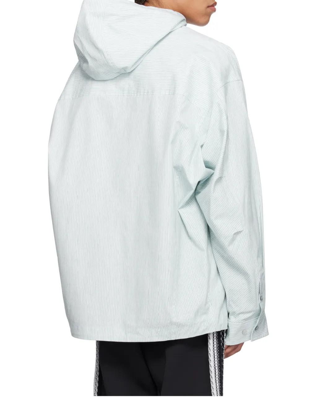 Stripe Hooded Shirt