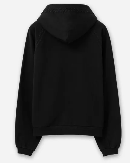 Line Embroidered Hoodie